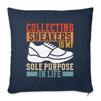 Sneakerhead Sneaker Collector - Sofakissenbezug 45 x 45 cm - Navy - Vorne