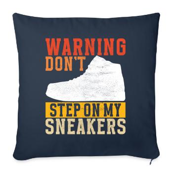 Sneakerhead Sneaker Collector - Sofa pillowcase 17,3'' x 17,3'' (45 x 45 cm) - navy - Front