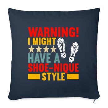 Sneakerhead Sneaker Collector - Sofakissenbezug 45 x 45 cm - Navy - Vorne
