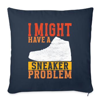 Sneakerhead Sneaker Collector - Sofa pillowcase 17,3'' x 17,3'' (45 x 45 cm) - navy - Front