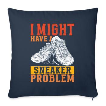 Sneakerhead Sneaker Collector - Sofakissenbezug 45 x 45 cm - Navy - Vorne