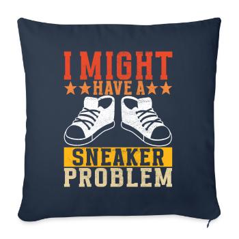 Sneakerhead Sneaker Collector - Sofakissenbezug 45 x 45 cm - Navy - Vorne