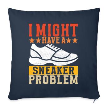 Sneakerhead Sneaker Collector - Sofakissenbezug 45 x 45 cm - Navy - Vorne