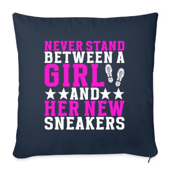 Sneakerhead Sneaker Collector - Sofa pillowcase 17,3'' x 17,3'' (45 x 45 cm) - navy - Front
