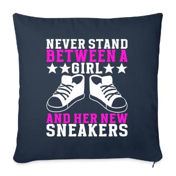 Sneakerhead Sneaker Collector - Sofa pillowcase 17,3'' x 17,3'' (45 x 45 cm) - navy - Front