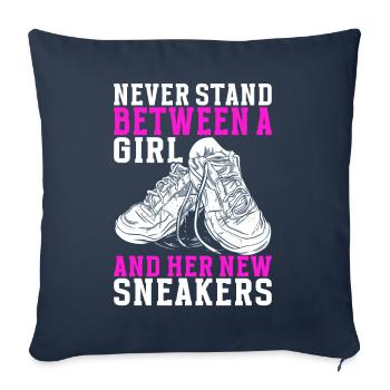 Sneakerhead Sneaker Collector - Sofakissenbezug 45 x 45 cm - Navy - Vorne
