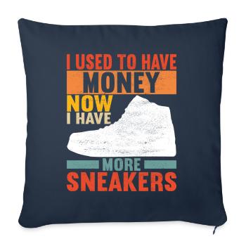 Sneakerhead Sneaker Collector - Sofakissenbezug 45 x 45 cm - Navy - Vorne