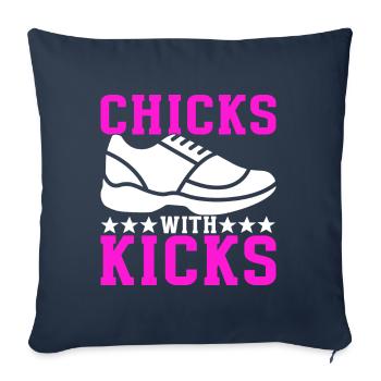 Sneakerhead Sneaker Collector - Sofakissenbezug 45 x 45 cm - Navy - Vorne