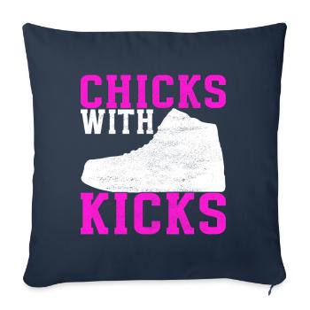 Sneakerhead Sneaker Collector - Sofa pillowcase 17,3'' x 17,3'' (45 x 45 cm) - navy - Front