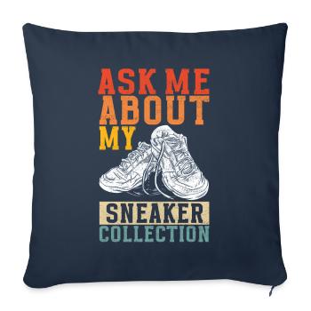 Sneakerhead Sneaker Collector - Sofakissenbezug 45 x 45 cm - Navy - Vorne