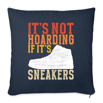 Sneakerhead Sneaker Collector - Sofakissenbezug 45 x 45 cm - Navy - Vorne