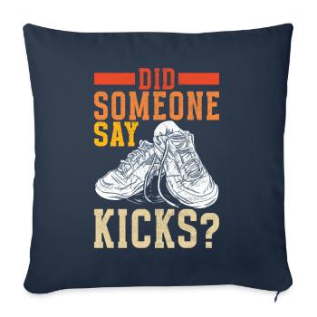 Sneakerhead Sneaker Collector - Sofakissenbezug 45 x 45 cm - Navy - Vorne