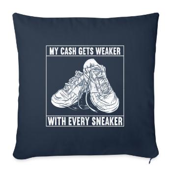 Sneakerhead Sneaker Collector - Sofakissenbezug 45 x 45 cm - Navy - Vorne