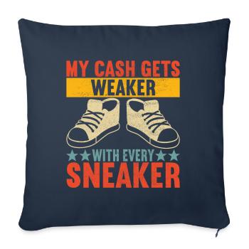 Sneakerhead Sneaker Collector - Sofakissenbezug 45 x 45 cm - Navy - Vorne