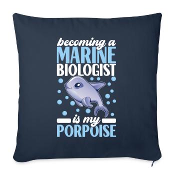 Marine Biology Marine Biologist - Sofa pillowcase 17,3'' x 17,3'' (45 x 45 cm) - navy - Front
