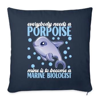 Marine Biology Marine Biologist - Sofa pillowcase 17,3'' x 17,3'' (45 x 45 cm) - navy - Front