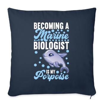 Marine Biology Marine Biologist - Sofa pillowcase 17,3'' x 17,3'' (45 x 45 cm) - navy - Front
