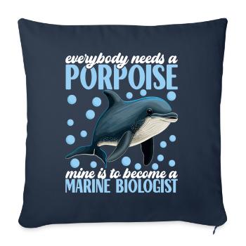 Marine Biology Marine Biologist - Sofa pillowcase 17,3'' x 17,3'' (45 x 45 cm) - navy - Front