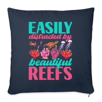 Marine Biology Marine Biologist - Sofa pillowcase 17,3'' x 17,3'' (45 x 45 cm) - navy - Front