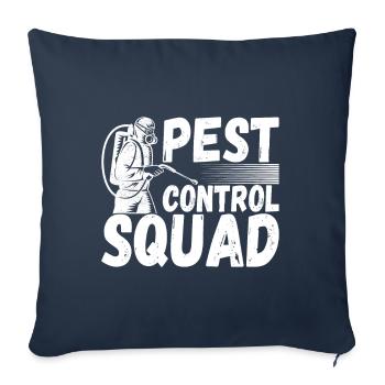 Pest Control Exterminator - Sofa pillowcase 17,3'' x 17,3'' (45 x 45 cm) - navy - Front