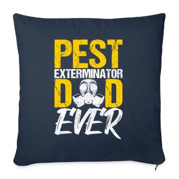 Pest Control Exterminator - Sofa pillowcase 17,3'' x 17,3'' (45 x 45 cm) - navy - Front