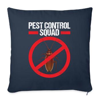 Pest Control Exterminator - Sofa pillowcase 17,3'' x 17,3'' (45 x 45 cm) - navy - Front