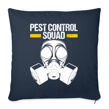Exterminateur de lutte antiparasitaire - Housse de coussin décorative 45 x 45 cm - bleu marine - Devant