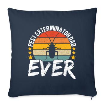 Pest Control Exterminator - Sofa pillowcase 17,3'' x 17,3'' (45 x 45 cm) - navy - Front