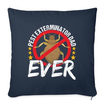 Pest Control Exterminator - Sofa pillowcase 17,3'' x 17,3'' (45 x 45 cm) - navy - Front