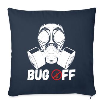 Exterminateur de lutte antiparasitaire - Housse de coussin décorative 45 x 45 cm - bleu marine - Devant