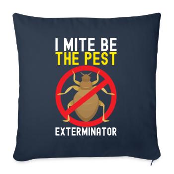 Pest Control Exterminator - Sofa pillowcase 17,3'' x 17,3'' (45 x 45 cm) - navy - Front