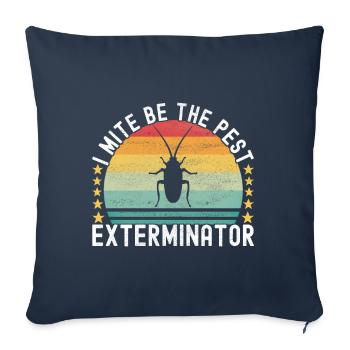 Pest Control Exterminator - Sofa pillowcase 17,3'' x 17,3'' (45 x 45 cm) - navy - Front