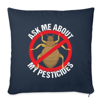 Pest Control Exterminator - Sofa pillowcase 17,3'' x 17,3'' (45 x 45 cm) - navy - Front