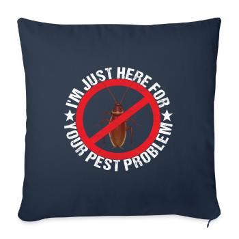 Pest Control Exterminator - Sofa pillowcase 17,3'' x 17,3'' (45 x 45 cm) - navy - Front