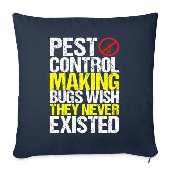 Pest Control Exterminators - Sofa pillowcase 17,3'' x 17,3'' (45 x 45 cm) - navy - Front