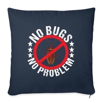 Pest Control Exterminators - Sofa pillowcase 17,3'' x 17,3'' (45 x 45 cm) - navy - Front