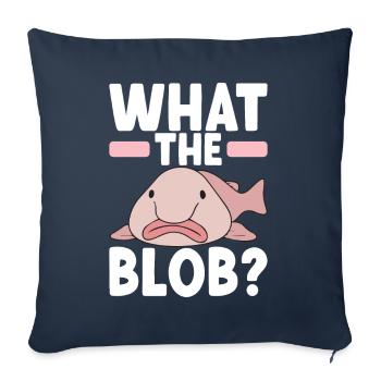 Cute Blob Fish Ugly Fish - Sofa pillowcase 17,3'' x 17,3'' (45 x 45 cm) - navy - Front