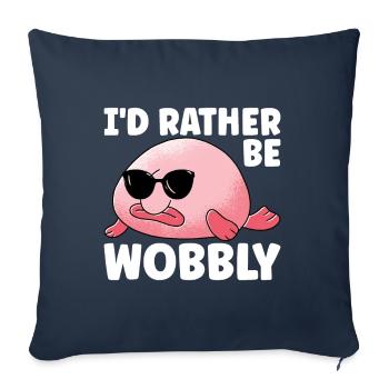 Cute Blob Fish Ugly Fish - Sofa pillowcase 17,3'' x 17,3'' (45 x 45 cm) - navy - Front