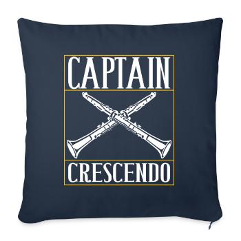 Clarinet Wind Instrument Clarinet player - Sofa pillowcase 17,3'' x 17,3'' (45 x 45 cm) - navy - Front