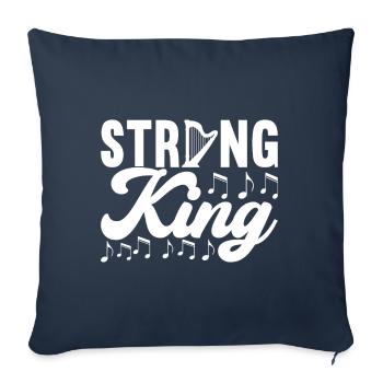 Harfe Design Für Harfenspieler - Sofakissenbezug 45 x 45 cm - Navy - Vorne