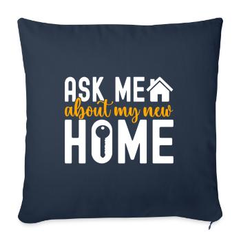 Homeowners Housewarming Party - Sofa pillowcase 17,3'' x 17,3'' (45 x 45 cm) - navy - Front