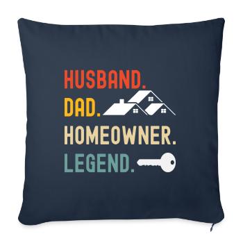 Homeowners Housewarming Party - Sofa pillowcase 17,3'' x 17,3'' (45 x 45 cm) - navy - Front