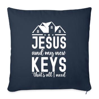 Homeowners Housewarming Party - Sofa pillowcase 17,3'' x 17,3'' (45 x 45 cm) - navy - Front