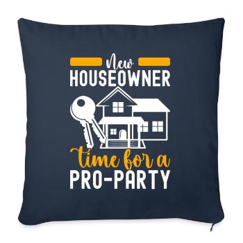 Homeowners Housewarming Party - Sofa pillowcase 17,3'' x 17,3'' (45 x 45 cm) - navy - Front