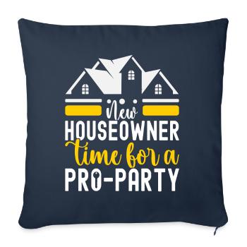 Homeowners Housewarming Party - Sofa pillowcase 17,3'' x 17,3'' (45 x 45 cm) - navy - Front