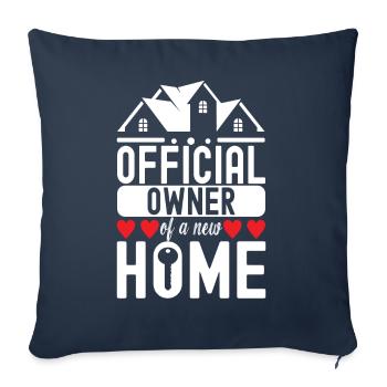 Homeowners Housewarming Party - Sofa pillowcase 17,3'' x 17,3'' (45 x 45 cm) - navy - Front