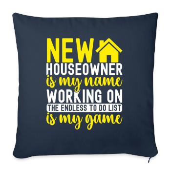 Homeowners Housewarming Party - Sofa pillowcase 17,3'' x 17,3'' (45 x 45 cm) - navy - Front