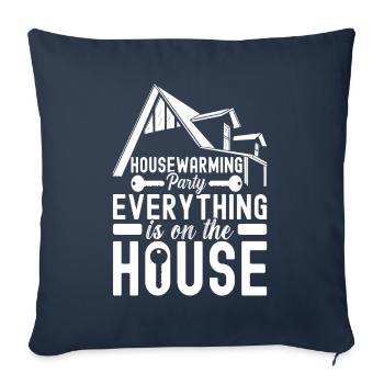 Homeowners Housewarming Party - Sofa pillowcase 17,3'' x 17,3'' (45 x 45 cm) - navy - Front