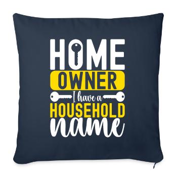 Homeowners Housewarming Party - Sofa pillowcase 17,3'' x 17,3'' (45 x 45 cm) - navy - Front