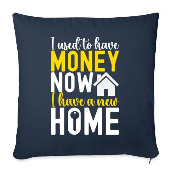 Homeowners Housewarming Party - Sofa pillowcase 17,3'' x 17,3'' (45 x 45 cm) - navy - Front